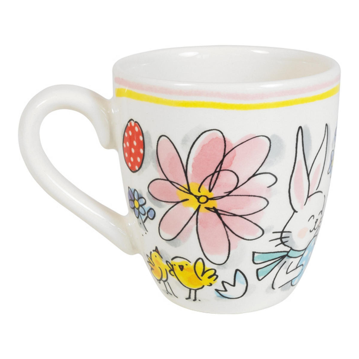MINI-BECHER Frohe Ostern in Bunt - 200 ml - Multicolor, Keramik (0.2L) - Blond Amsterdam