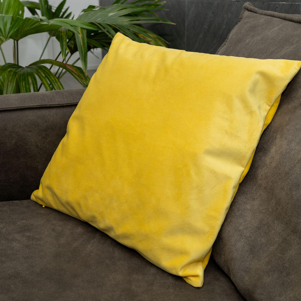 KISSENHÜLLEN-SET (2-tlg.) 40/40 cm (Gelb) - Gelb, Textil (40/40cm) - Intirilife