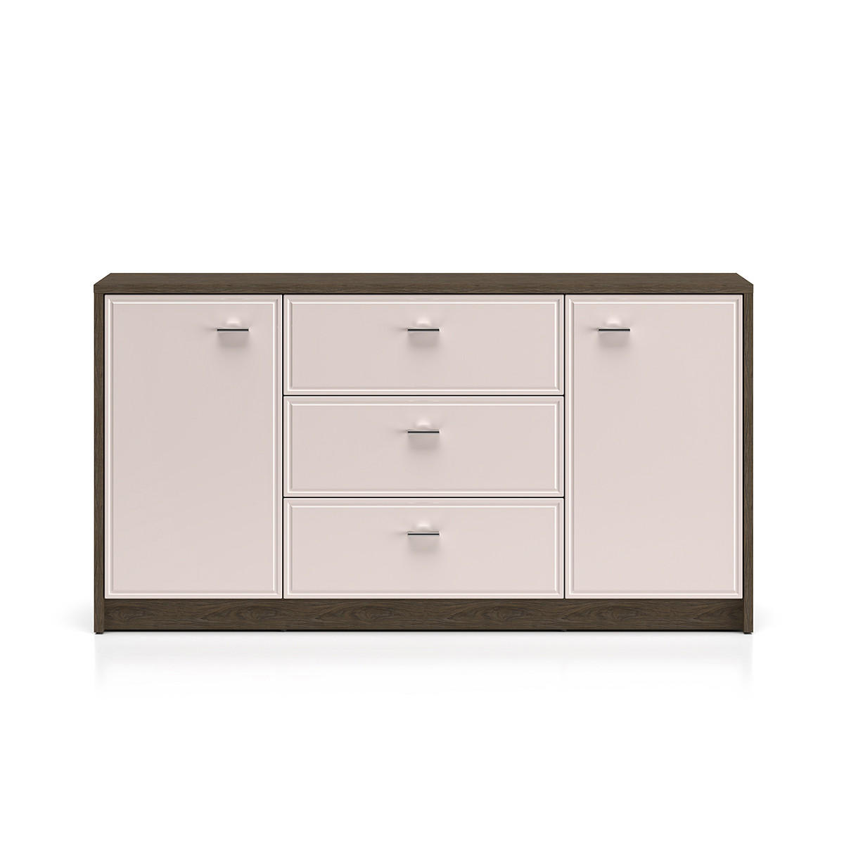 SIDEBOARD Kaius Kaschmir und Dunkles Holz - Beige, Holzwerkstoff (160/84.9/40cm) - Petits-meubles