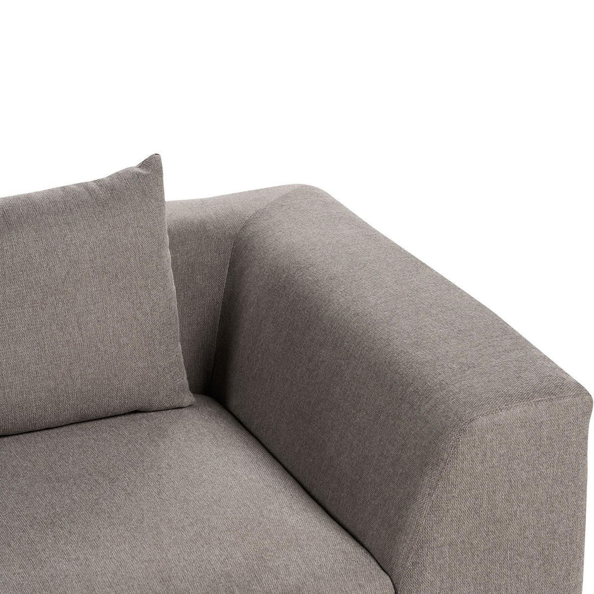 3-SITZER-SOFA braun mit Kissen Lermon - Braun, Textil (260/59/100cm) - Beliani