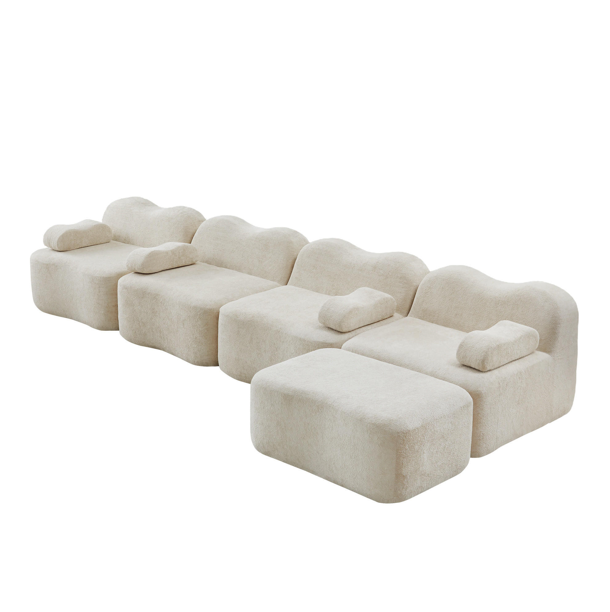 Flora Grace Ecksofa Beige 384x167 cm