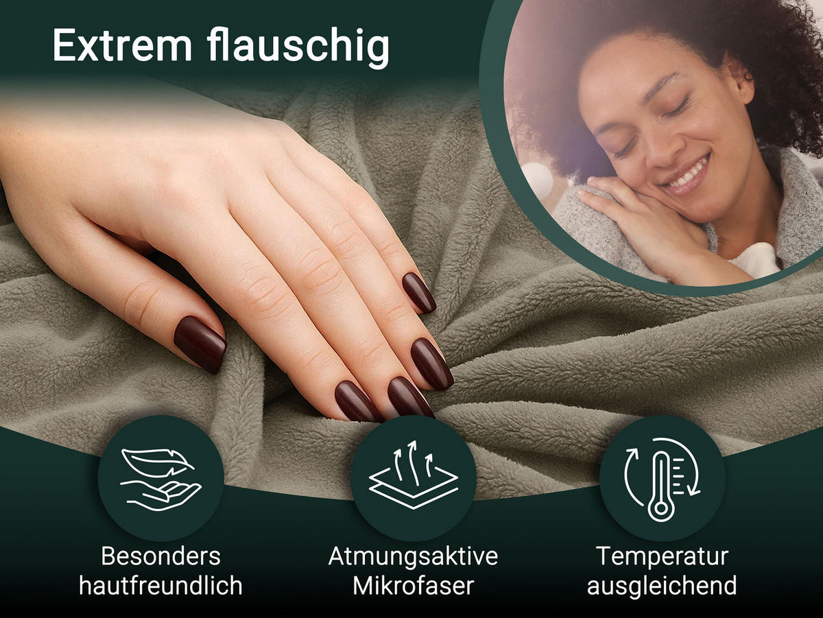 KUSCHELDECKE, 150x200 cm, 100% Polyester - Grau, Textil (150/200cm) - Zollner