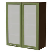 HÄNGESCHRANK Brerra W4S/80 Lava / RAL 6025 farngrün Matt 80 / 32,5 / 96cm - Dunkelgrau/Grün, Holz/Holzwerkstoff (80/96/32.5cm) - Feldmann-Wohnen