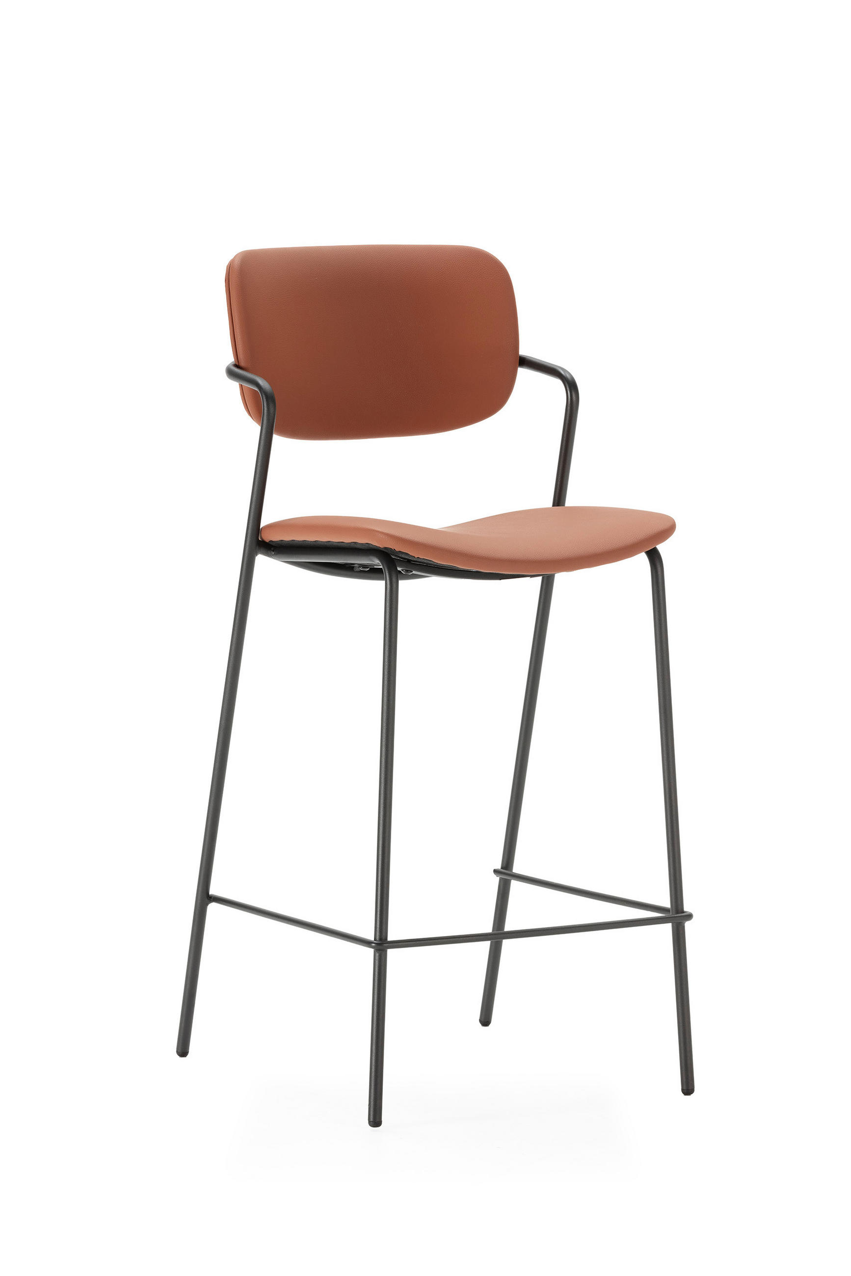 BARHOCKER Maika Rot 44/51/66 cm 2er-Set - Rot, Textil (51/66/44cm) - Drawer