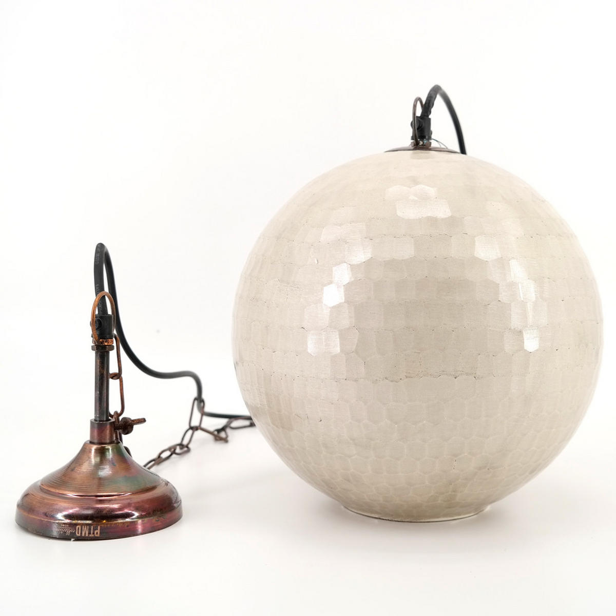 HÄNGELEUCHTE Ø25x116 cm, Glas, Creme - Creme, Glas (25/25/116cm) - PTMD Collection