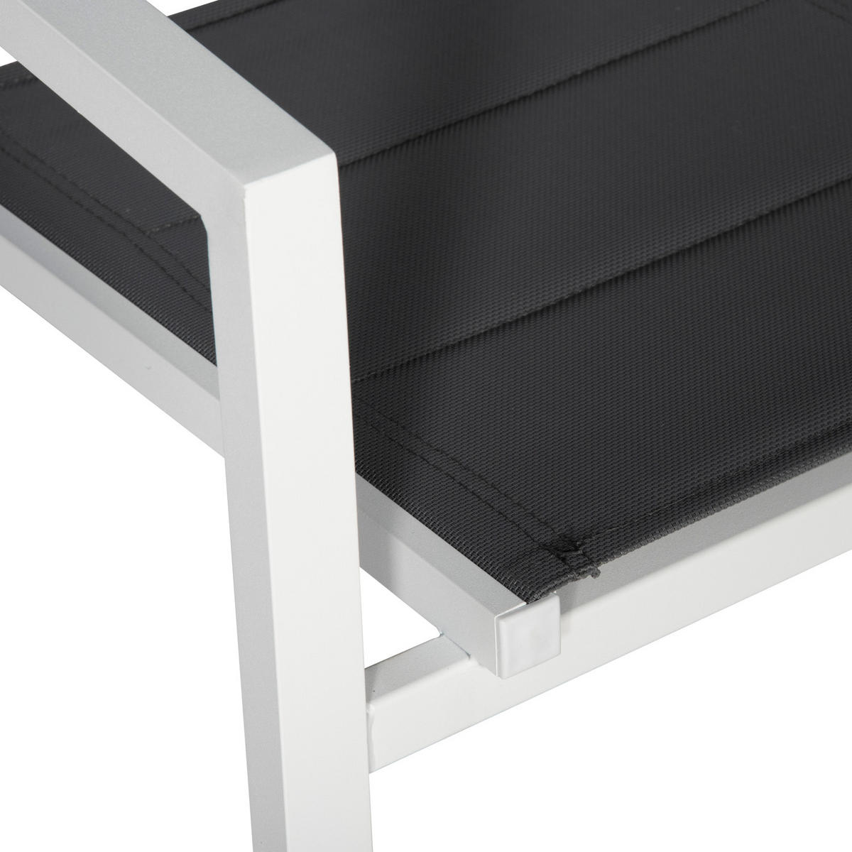 STÜHLE Weiß und grau 6er-Set - Weiß, Kunststoff (56.5/90/57cm) - Happy Garden