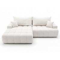 ECKSOFA Tulio Creme Links - Creme, Holz/Textil (270/165cm) - Graingold
