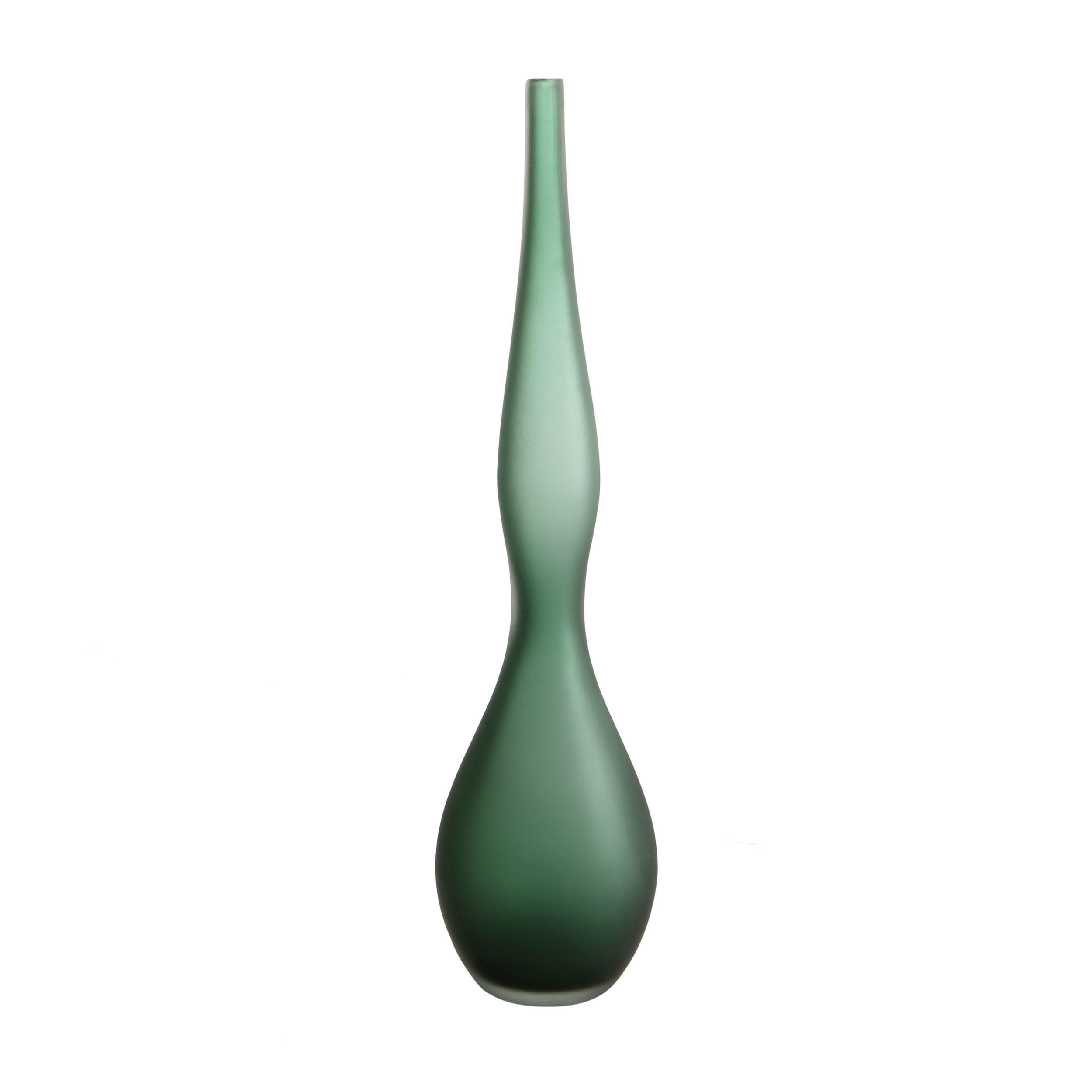 DEKOOBJEKT Forest Leaf, Skulptur Glas, Grün, 45 cm - Grün, Glas (11/45/11cm) - Goebel