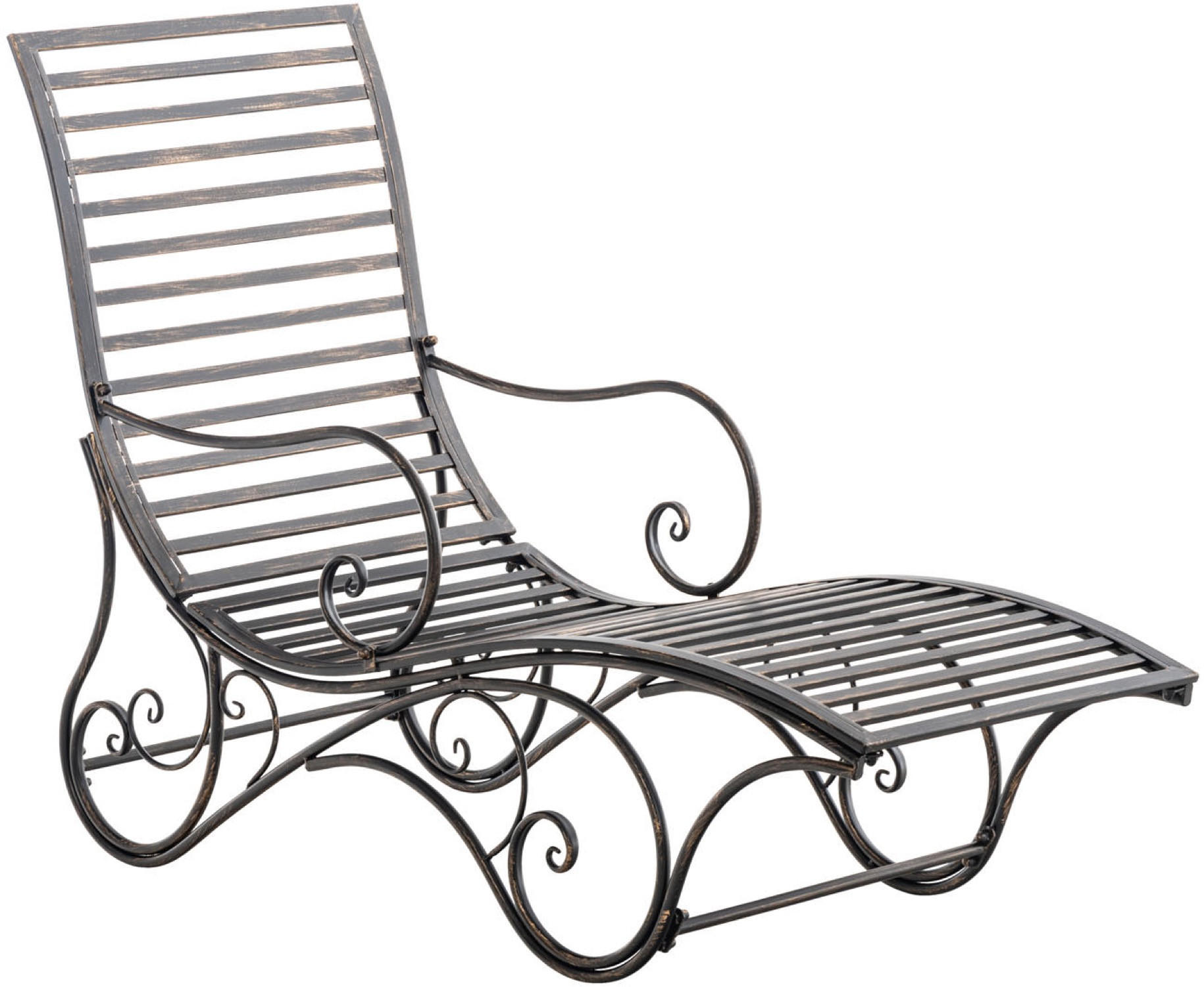 TPFGarden Gartenliege Braun 58x101x140 cm