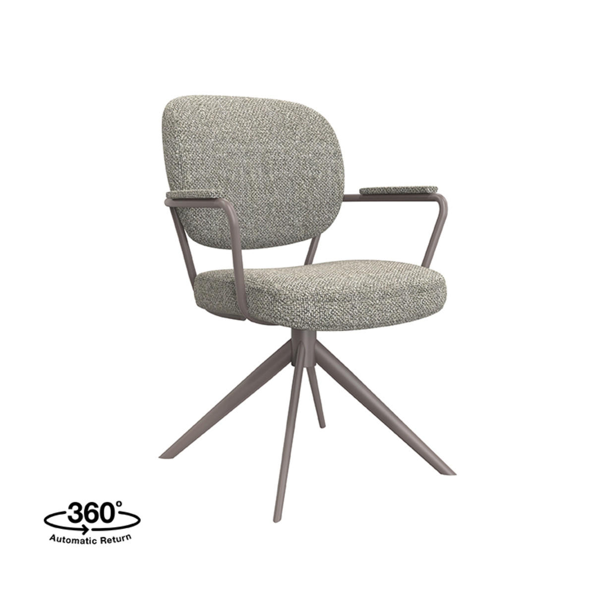 ESSZIMMERSTUHL Basel Grau 64/61/89 cm 2er-Set - Grau, Textil (61/89/64cm) - LABEL51