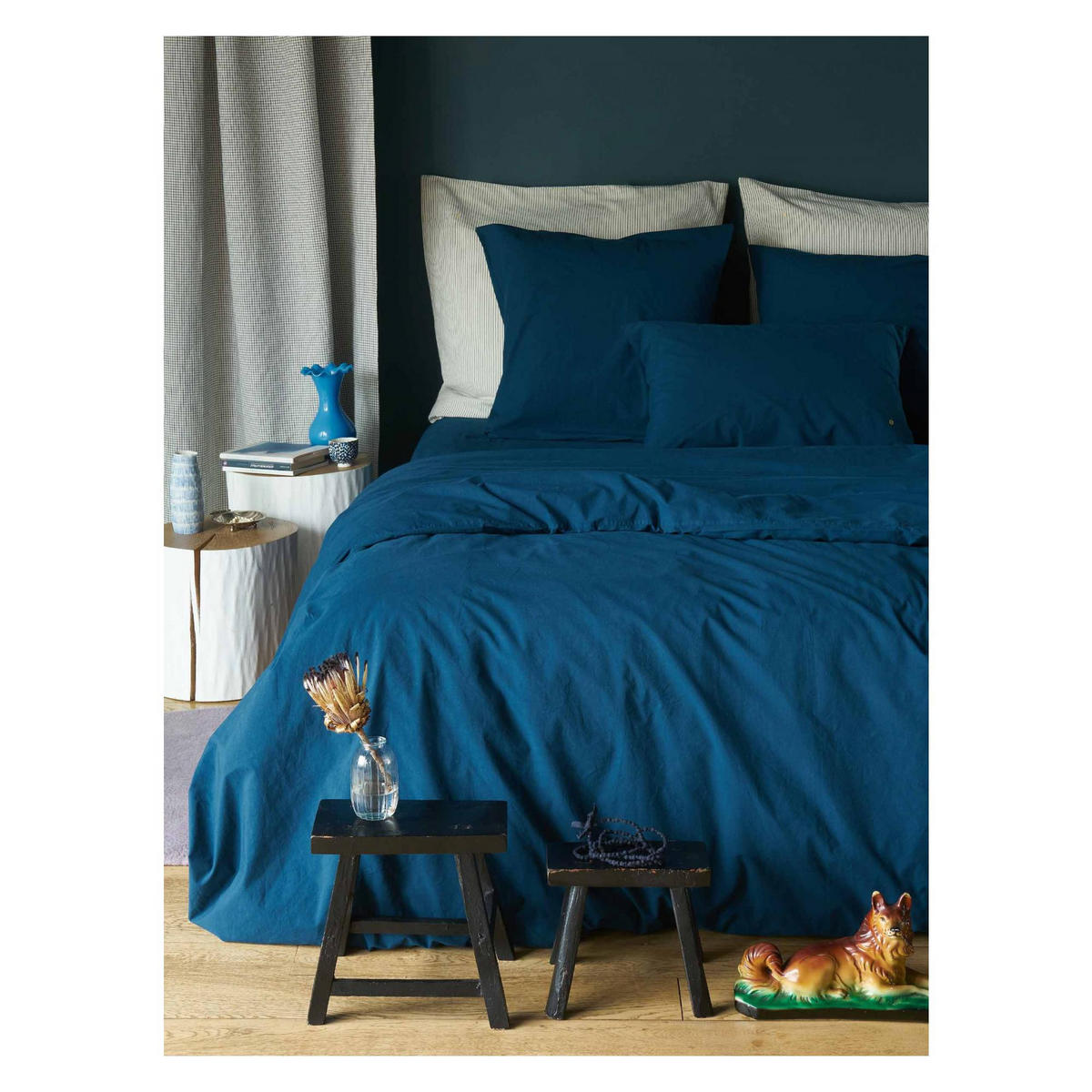 KOPFKISSENBEZUG Céleste gewittergrau 65 x 65 cm - Grau, Textil (65/65cm)