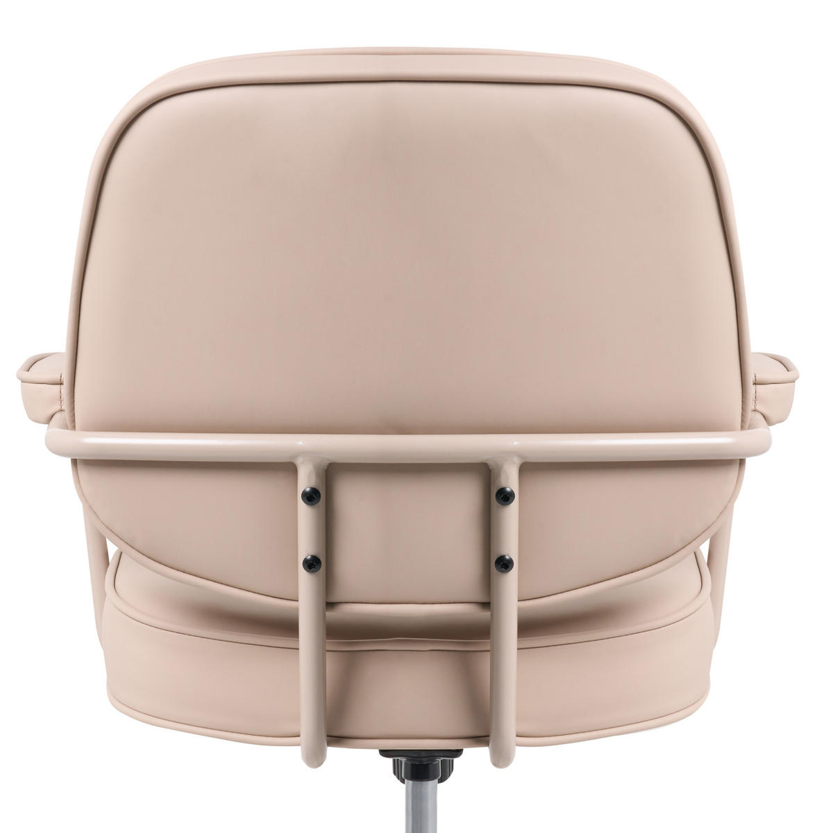 SCHREIBTISCHSTUHL Kunstleder Sandbeige Paramus - Sandfarben, Kunststoff (60/81/65cm) - Beliani