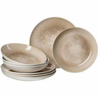 TAFEL-SET Savora braun 8er Set - Braun, Keramik (1/1/1cm) - Ritzenhoff Breker