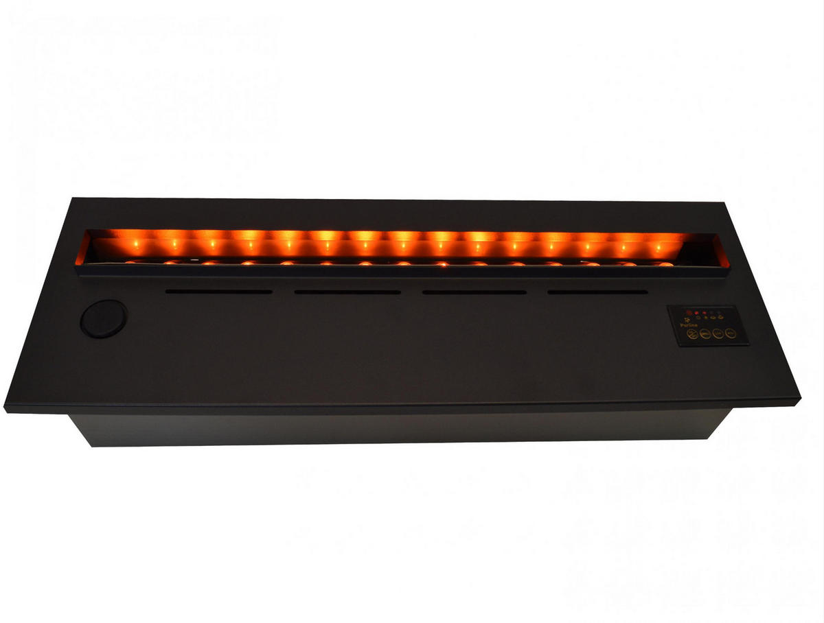 WASSERKAMIN zur Dekoration Schwarz Einfügemuster 3 L Tank - Schwarz, Metall (70/24/19cm) - Purline