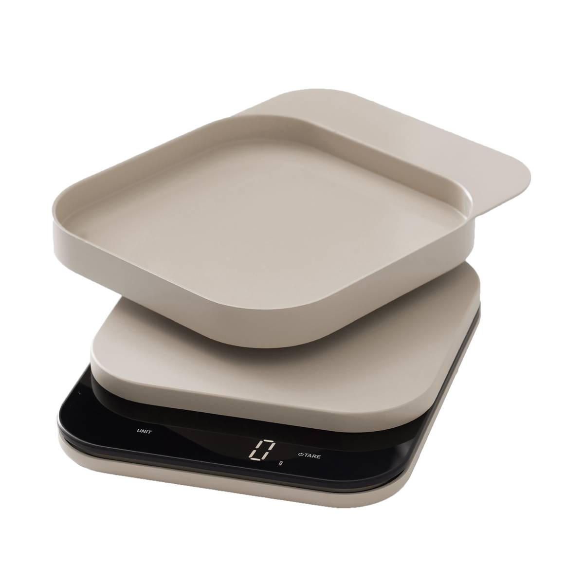 KÜCHENWAAGE Mensura humus (beige) - Beige, Kunststoff (21/4/17cm) - Rosti