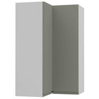 ECKHÄNGESCHRANK Avellino W14/60 Weiß / Reed Green Acryl Matt 60 / 60 / 96cm - Weiß/Grün, Holz/Holzwerkstoff (60/96/60cm) - Feldmann-Wohnen