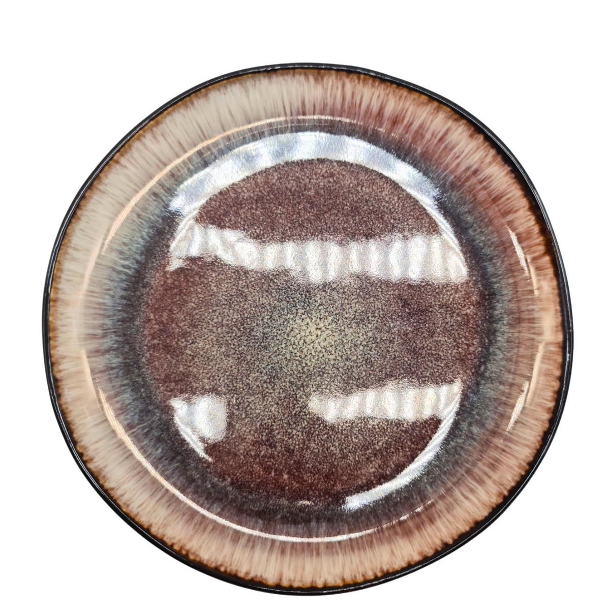 FRÜHSTÜCKSTELLER 6er-Set Keramik Braun 21,7 cm - Braun, Keramik (21.7/1.5/21.7cm) - Quality Elegance