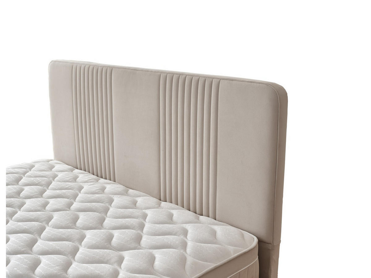 POLSTERBETT Winart 100x200 Beige - Beige, Textil/Metall (100/200cm) - Villa Möbel