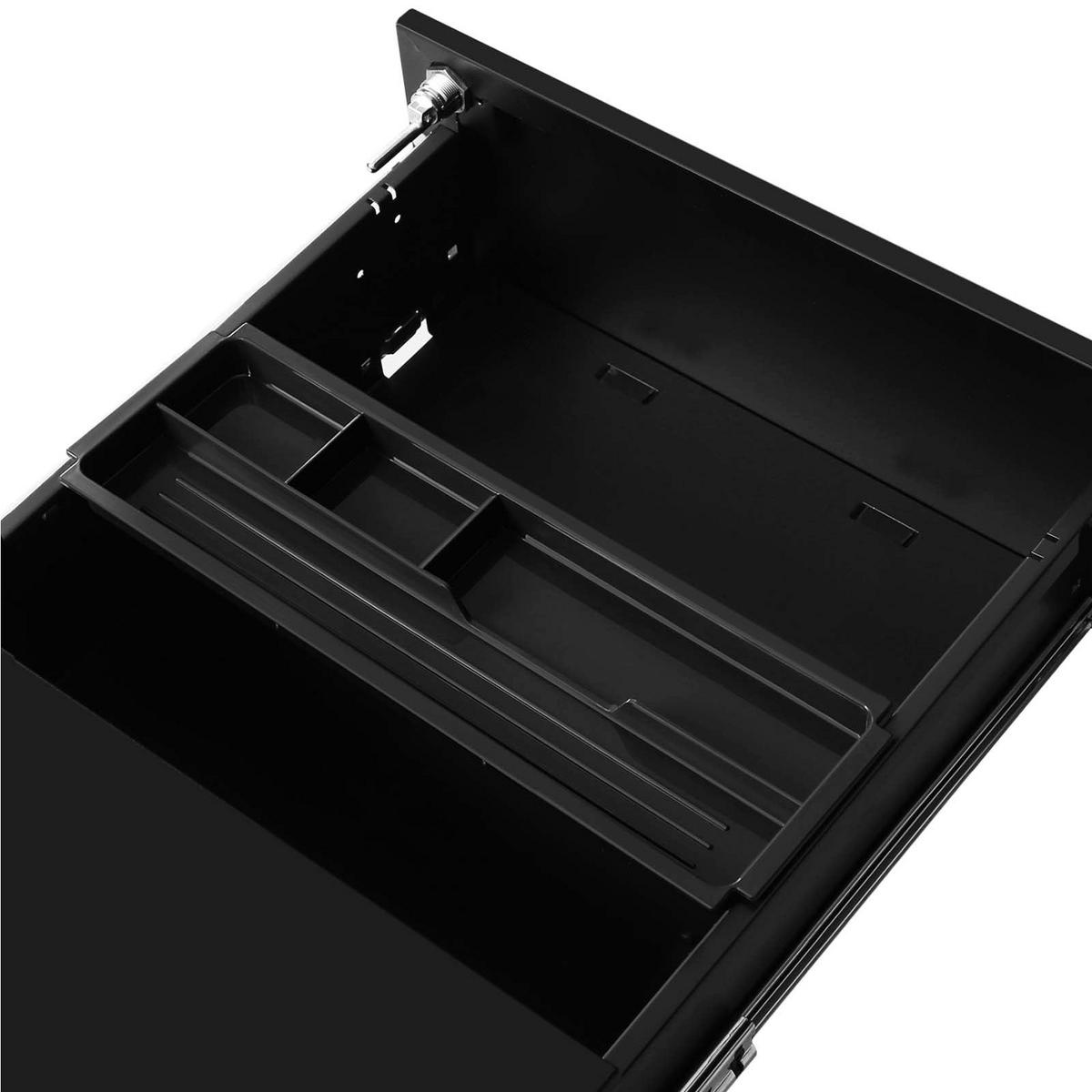ROLLCONTAINER - Schwarz, Metall (45/55/39cm) - Hansiro