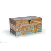 TRUHE aus Mangoholz - Chromfarben, Holz (80/40/40cm) - Giner y Colomer