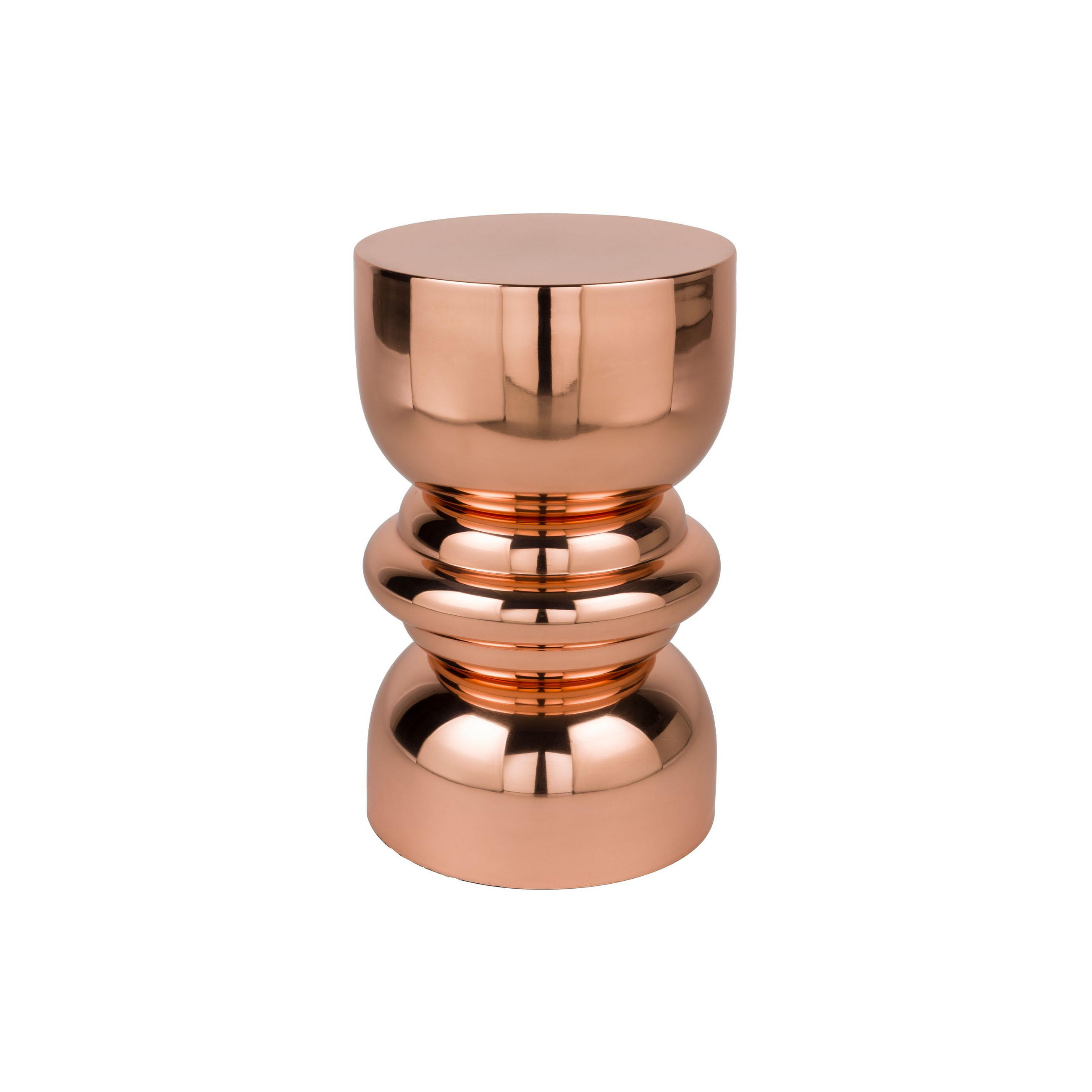BEISTELLTISCH Kinga Kupfer - Bronzefarben, Metall (29.5/29.5/48cm) - Housecraft Living