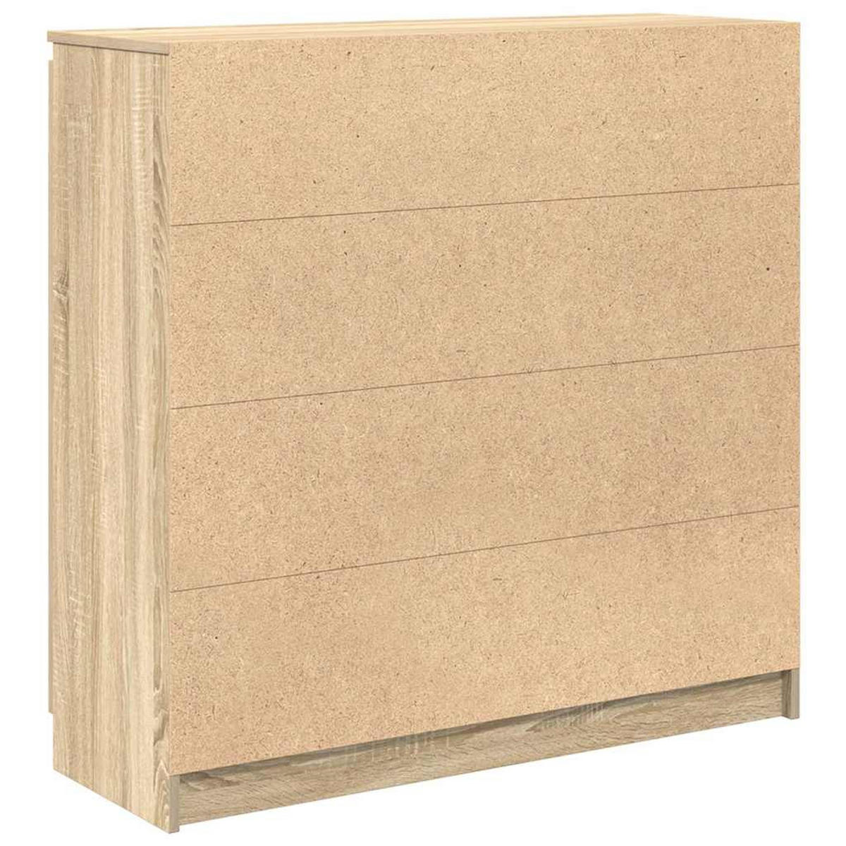 SIDEBOARD Mit Schubladen Sonoma-Eiche 100,5/35/98,5 Cm - Braun, Holzwerkstoff (35/98.5/100.5cm) - vidaXL