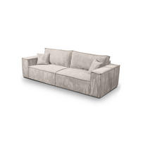 SCHLAFSOFA Sekwana Hellbeige (Poso 100) - Creme, Textil (255/85/105cm) - Fedve