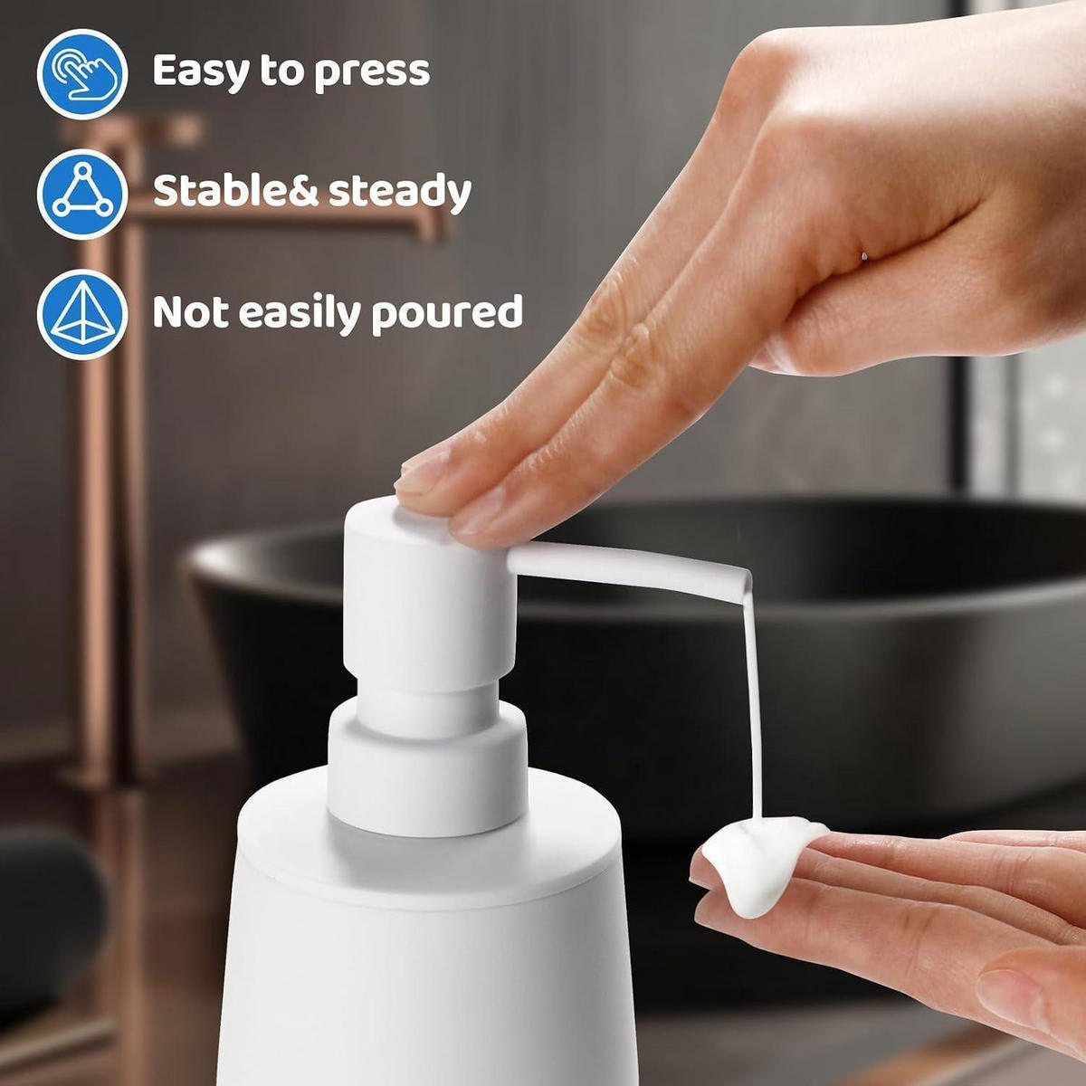 SEIFENSPENDER Weiß ABS 300 ml - Weiß, Kunststoff (8/17.5/8cm)