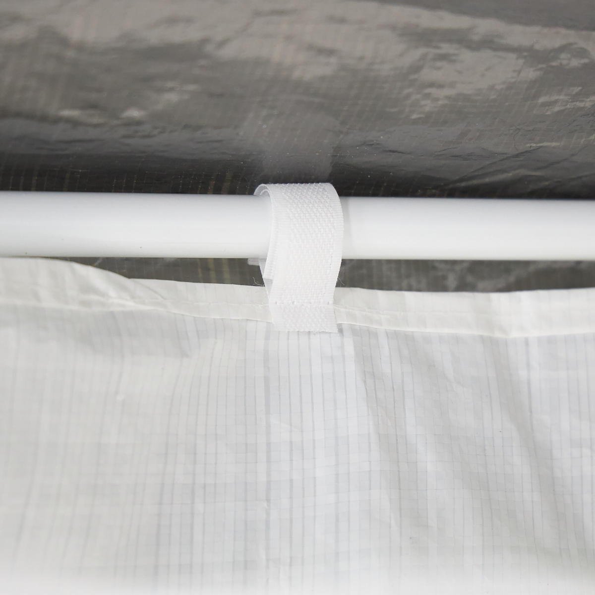 3XPAVILLON-SEITENTEILE - Weiß, Kunststoff (300/200/0.1cm) - Relaxdays