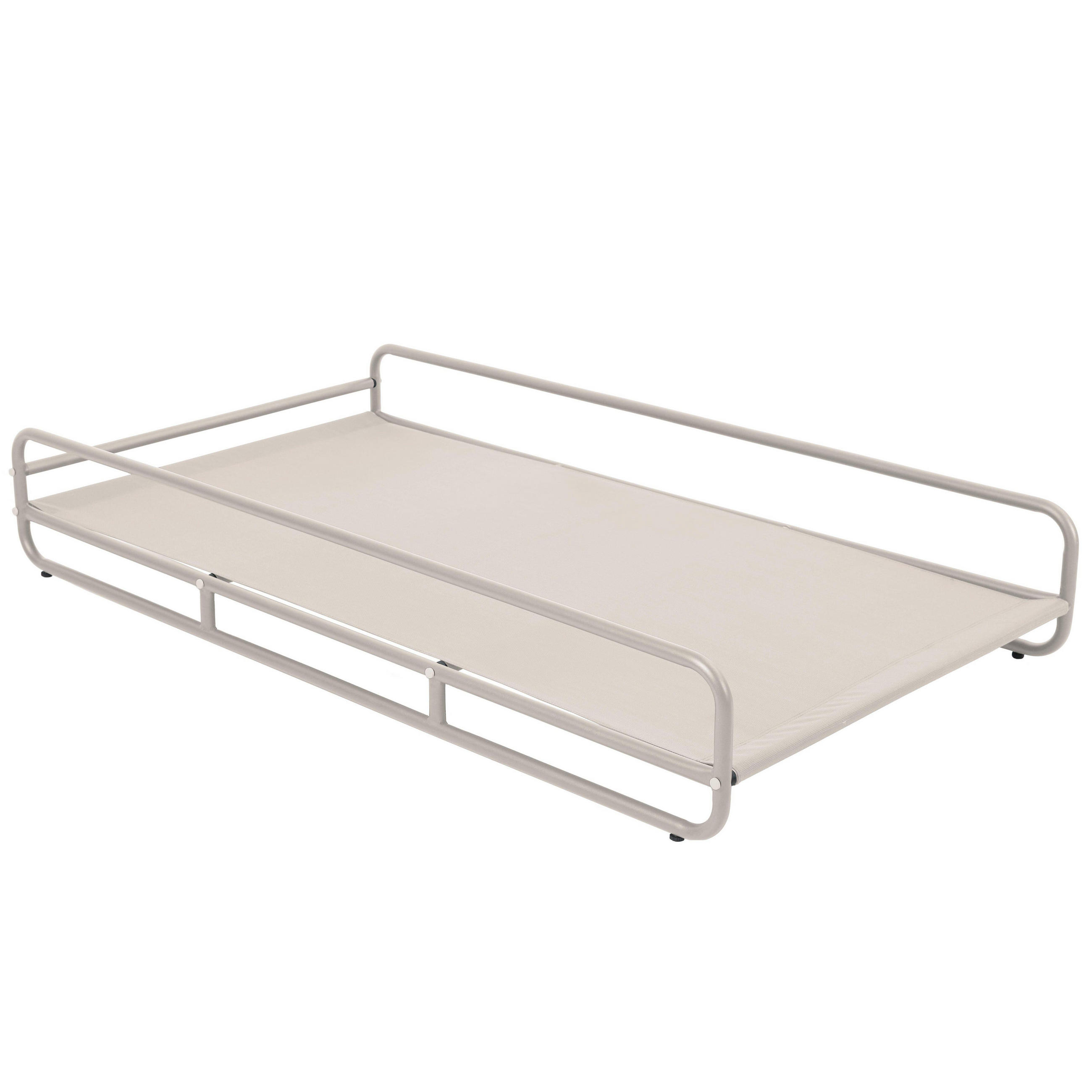 GESTELL für Chaiselongue, beige - Beige, Metall (94/30/171cm) - Oviala