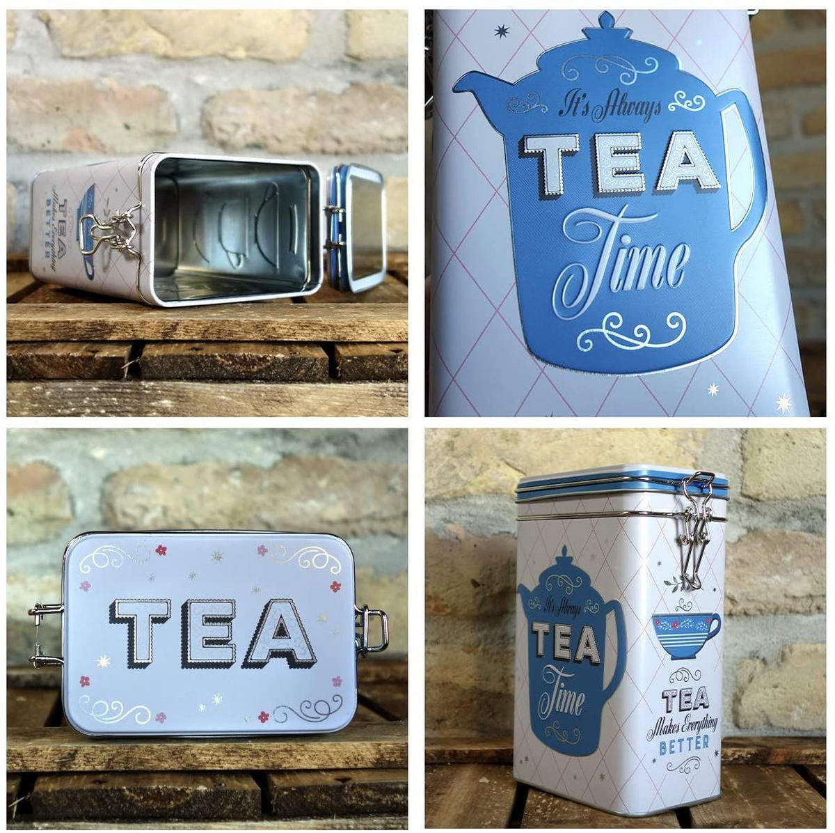 AROMADOSE Home & Country Tea Time - Multicolor, Metall (11/17.5/7.5cm) - Nostalgic-Art