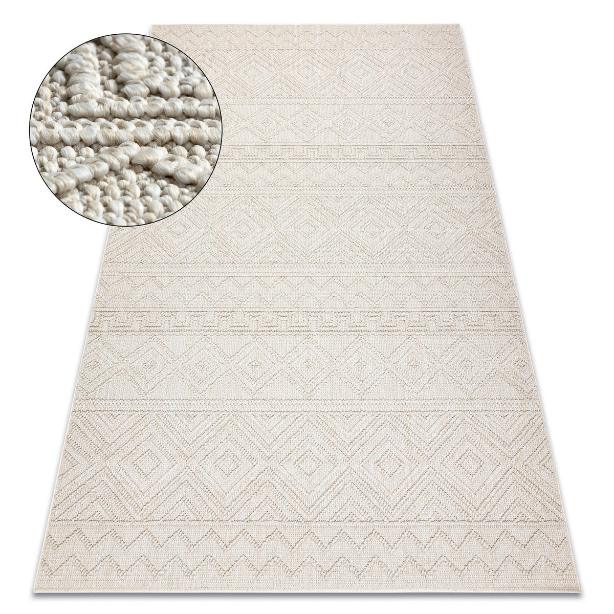 TEPPICH Origi 60/100 cm - Creme, Textil (60/100cm) - rugsX