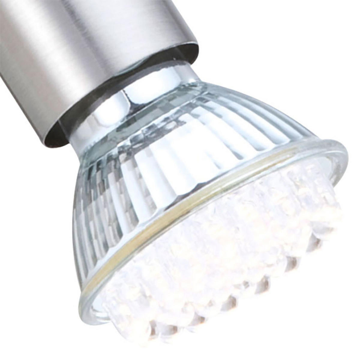 LED WANDLEUCHTE MATRIX Silber Matt Nickel - Silberfarben, Metall (7/14/14cm)