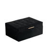 SCHMUCKKÄSTCHEN Nappo - Schwarz, Textil (17.5/11/24.5cm) - home&you
