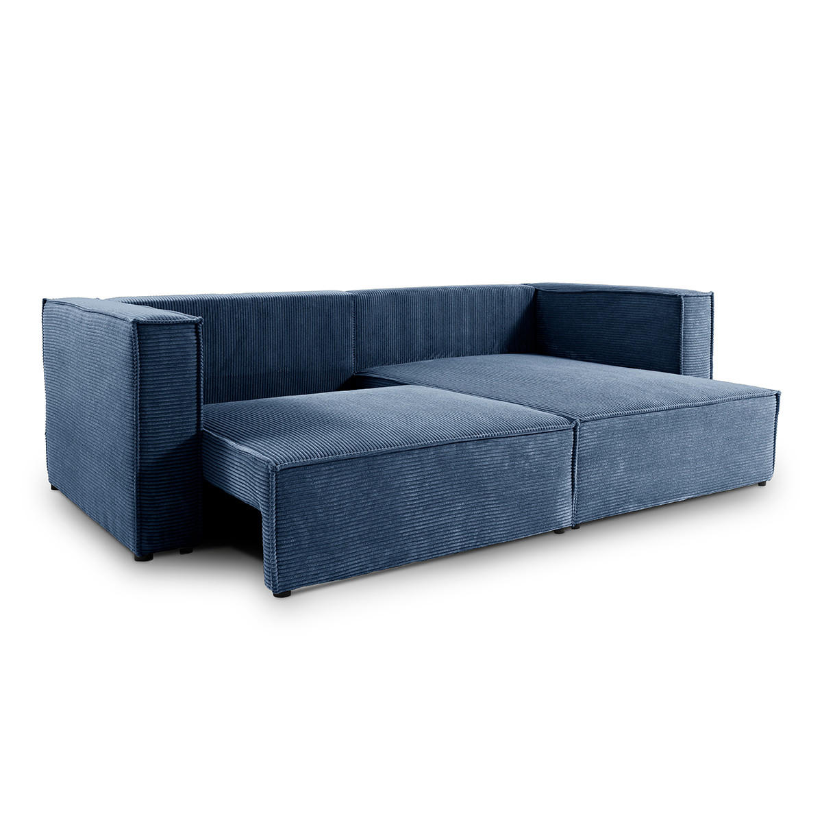 SOFA Jimmy 3 Sitzplätze Blau - Blau, Holz (245/77/148cm) - Petits-meubles