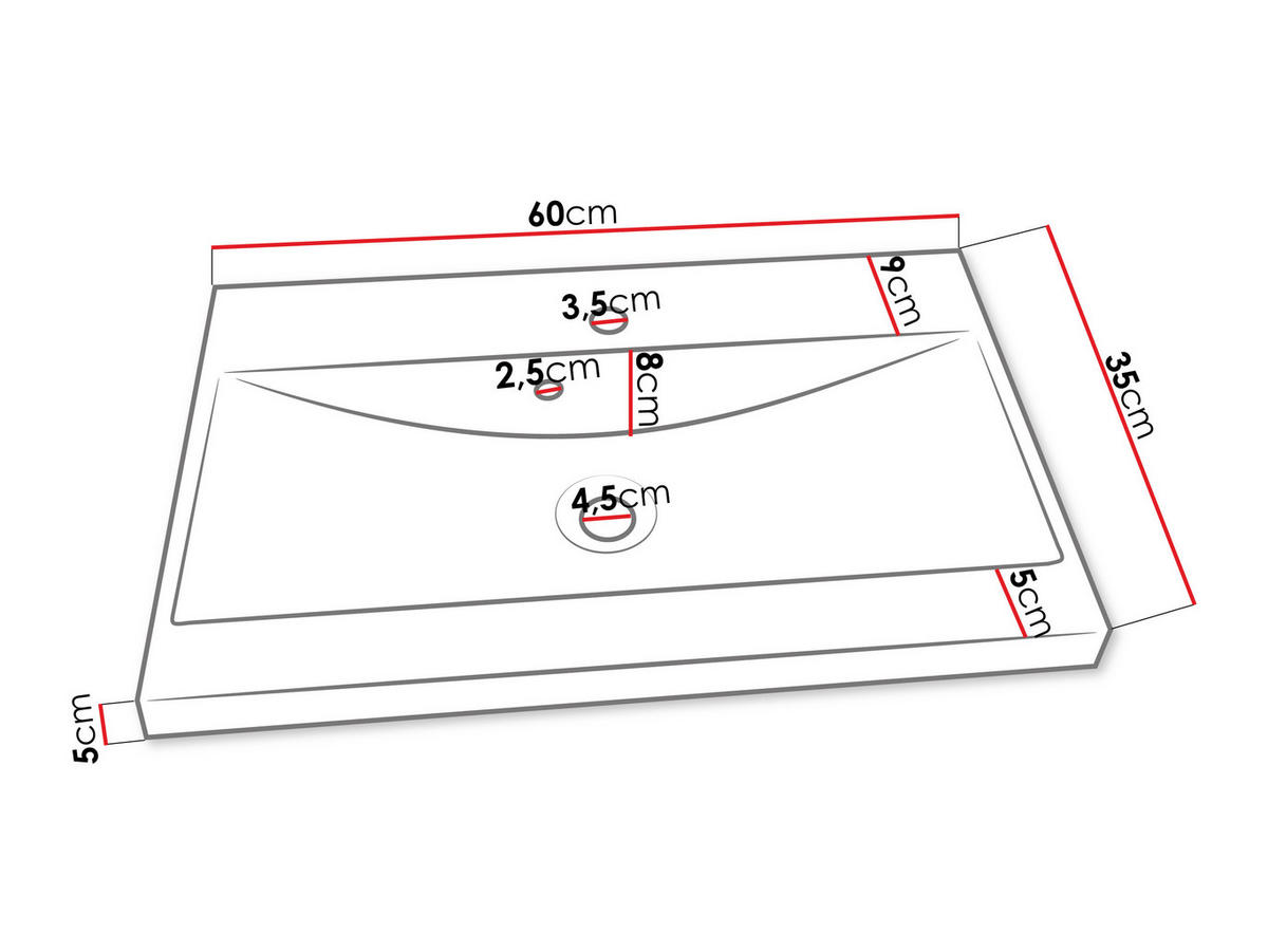 BADMÖBEL-SET Montreal XL - Weiß Hochglanz/Weiß, Holzwerkstoff (30/132/30cm) - MIRJAN24