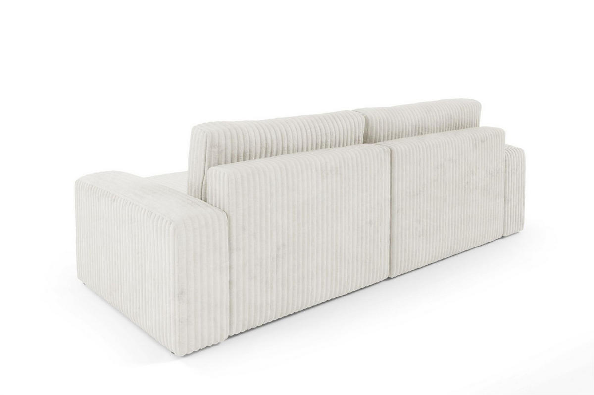 ECKSOFA Natalia - Creme, Holzwerkstoff/Textil (244/149cm) - Fun Möbel