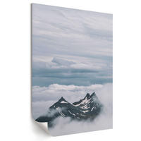 POSTER - 21x29 cm - Lunori - Bergpanorama - Grau, Textil (21/29.7/0.1cm) - TULUP
