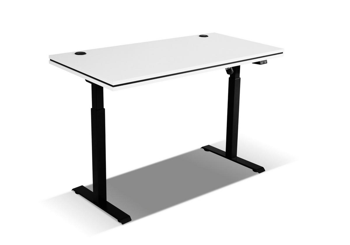 SCHREIBTISCH MALTESA 138x67x123,6 cm Bürotisch Computertisch, Grau - Grau, Holzwerkstoff (67/138/123.6cm) - MASSENO