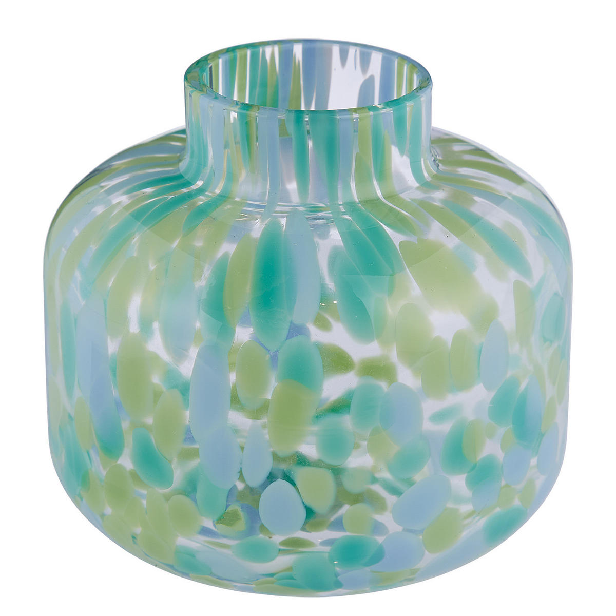 MINI-VASE Confetti - Grün, Glas (9cm) - Butlers