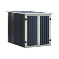 FAHRRADUNTERSTAND Fahrradschuppen - Stahl - 2,81 m² - NIKI - Anthrazit, Metall (128/142/189cm) - Vente-Unique