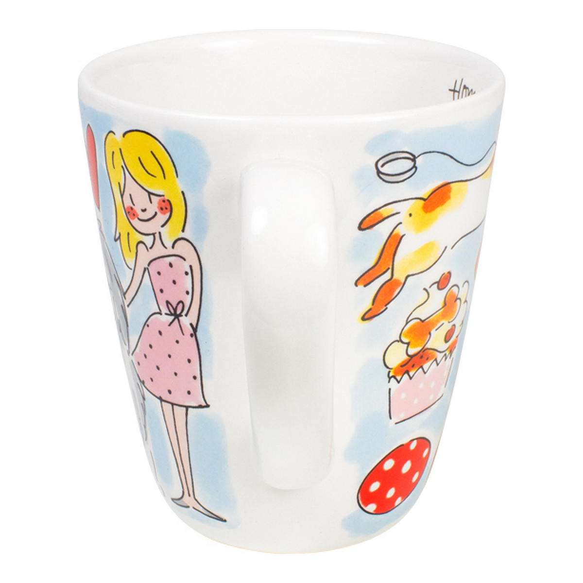 BECHER Hundeliebhaber in Bunt - 350 ml - Multicolor, Keramik (0.35L) - Blond Amsterdam
