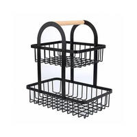 OBSTKORB Schwarz 27/17.5/29 cm 33846 - Schwarz, Holz (29cm) - Elitehoff