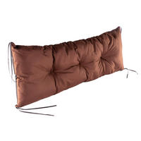SITZKISSEN 120/40/13 cm, in Braun für 2 Personen, Bankauflage - Braun, Naturmaterialien (120/13/40cm) - Best for Kids