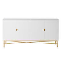 SIDEBOARD Weiß 160/40/82 cm - Weiß, Holzwerkstoff (160/82/40cm) - PANGIVO