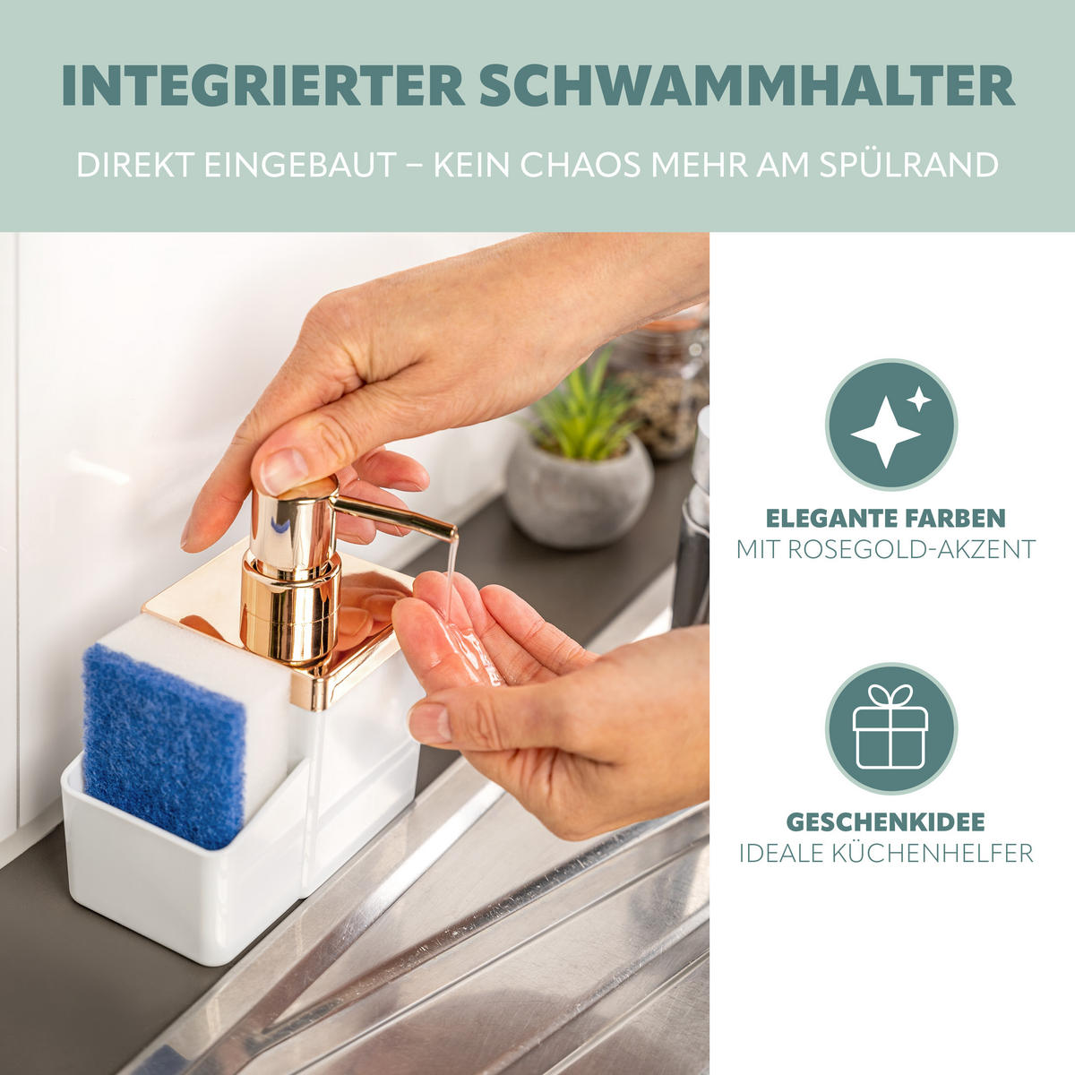 SPÜL-SET, weiß - Weiß, Kunststoff (12/14/6.5cm) - bremermann