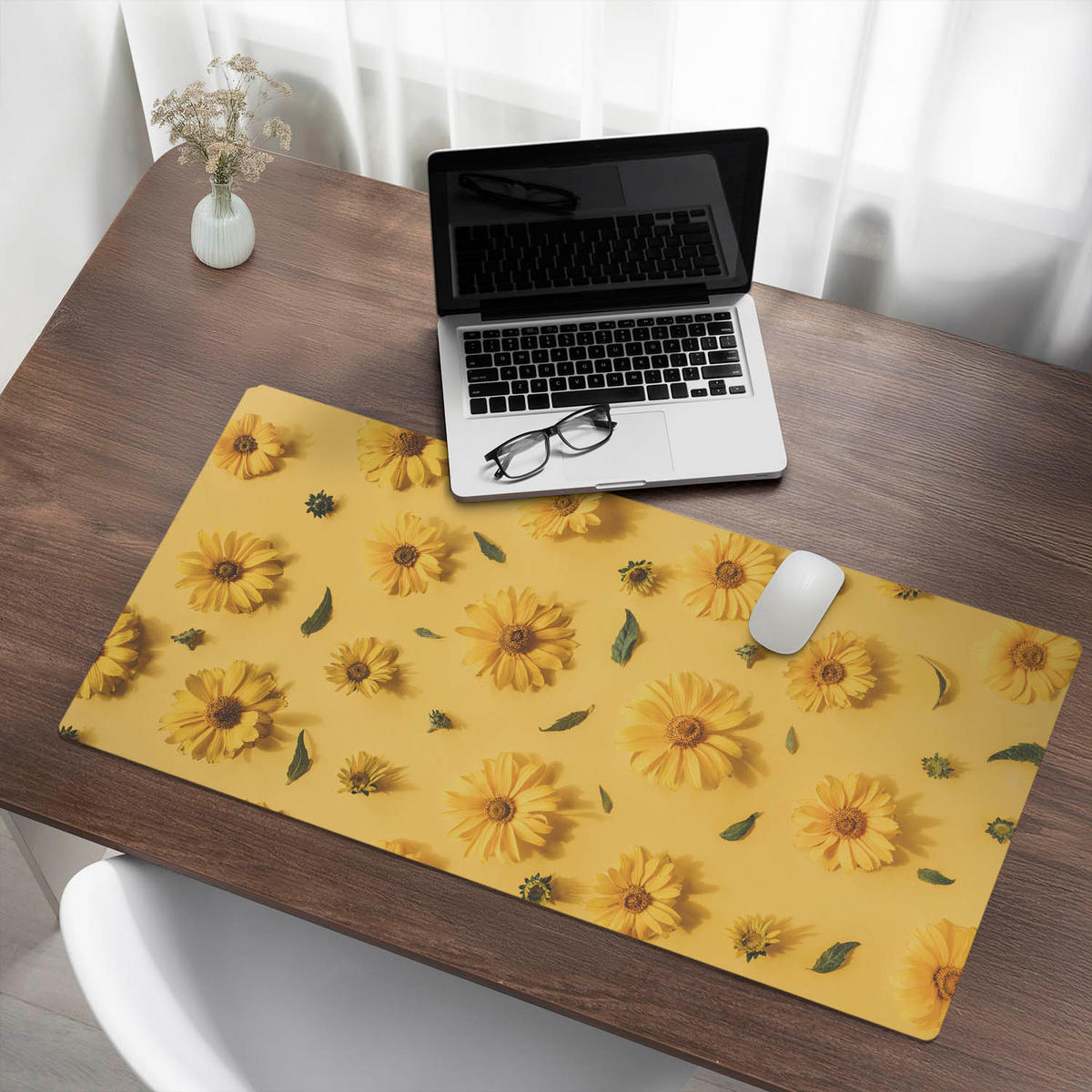 SCHREIBTISCHUNTERLAGE 100x50 cm Gelb - Gelb, Kunststoff (100/50/1.6cm) - Wallfluent