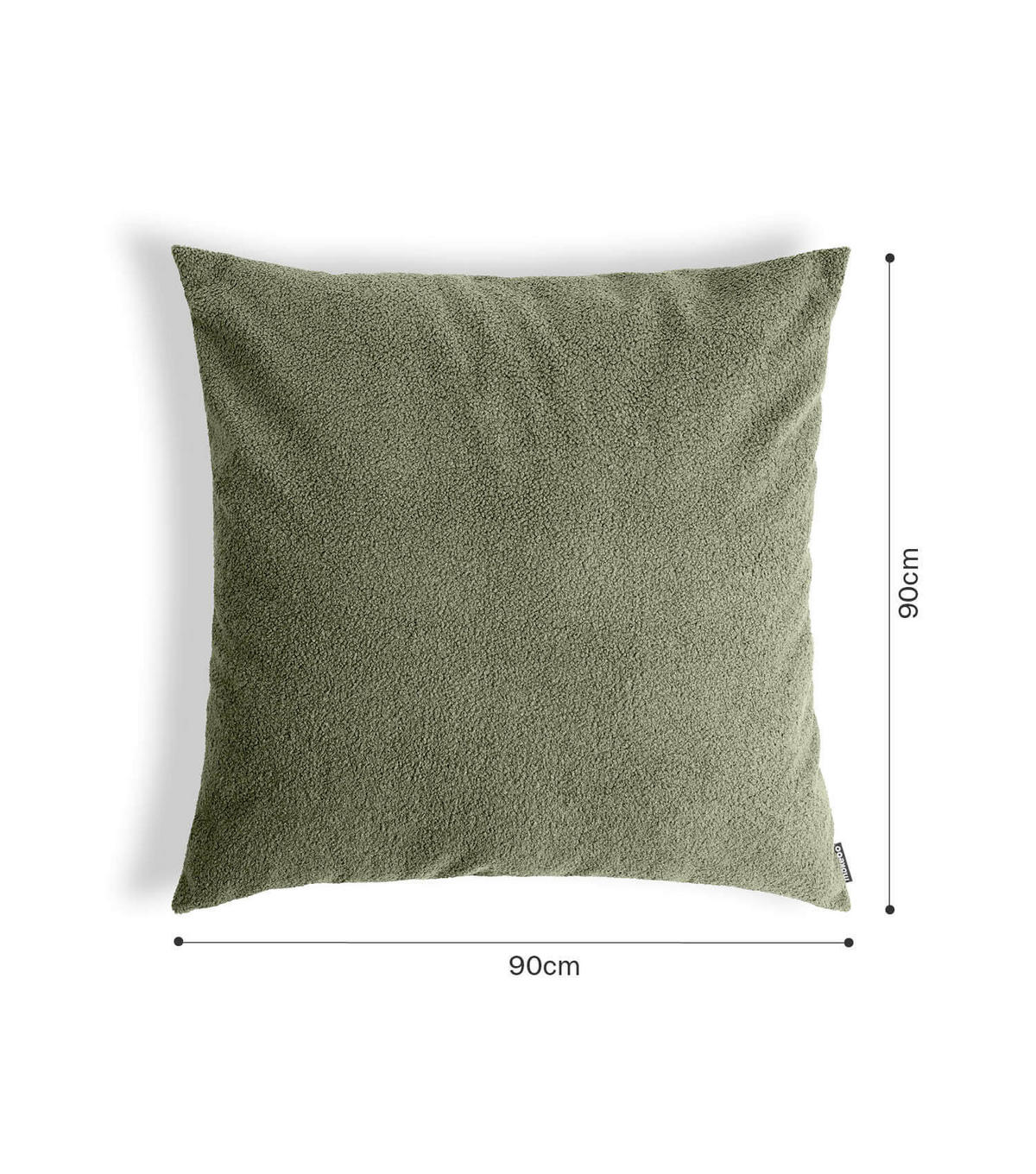 SOFAKISSEN Hug - Grün, Textil (90/10cm) - Mokebo