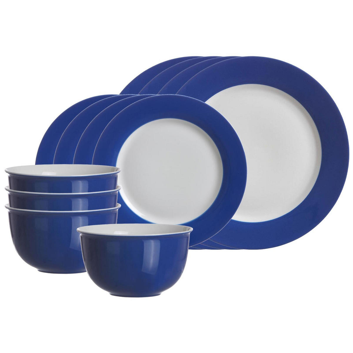 BASIC-SET Doppio Blau 12er Set - Blau, Keramik (1/1/1cm) - Ritzenhoff Breker