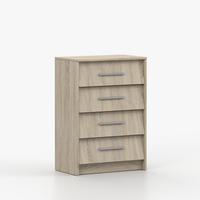 SCHUHSCHRANK 01 60 cm, 60/86/36, 4 Schubladen , Sonoma Eiche - Sonoma Eiche, Holzwerkstoff (60/86/36cm) - imoebel24